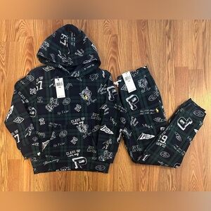 Polo Ralph Lauren Little Boys Graphic Print Long Sleeve Hoodie and Pants, Size S